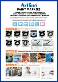 Gambar ARTLINE Spidol Paint Marker EK-400XF - Putih dari Artline Indonesia Kota Surabaya 3 Tokopedia