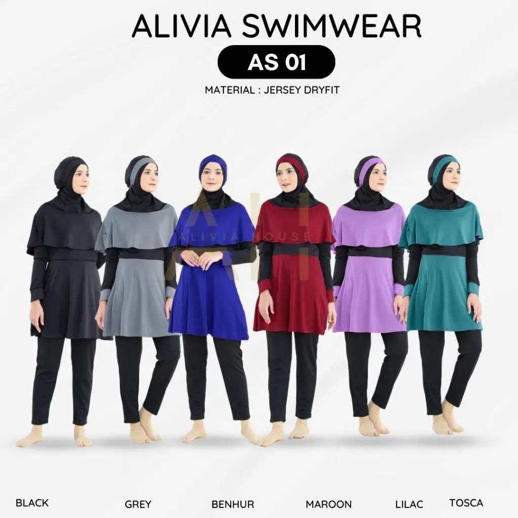 Baju renang muslimah dewasa baju renang wanita muslim baju renang perempuan remaja swimwear ANTI UV WINTERPROOF BEST SELLER TERBARU baju renang hijab