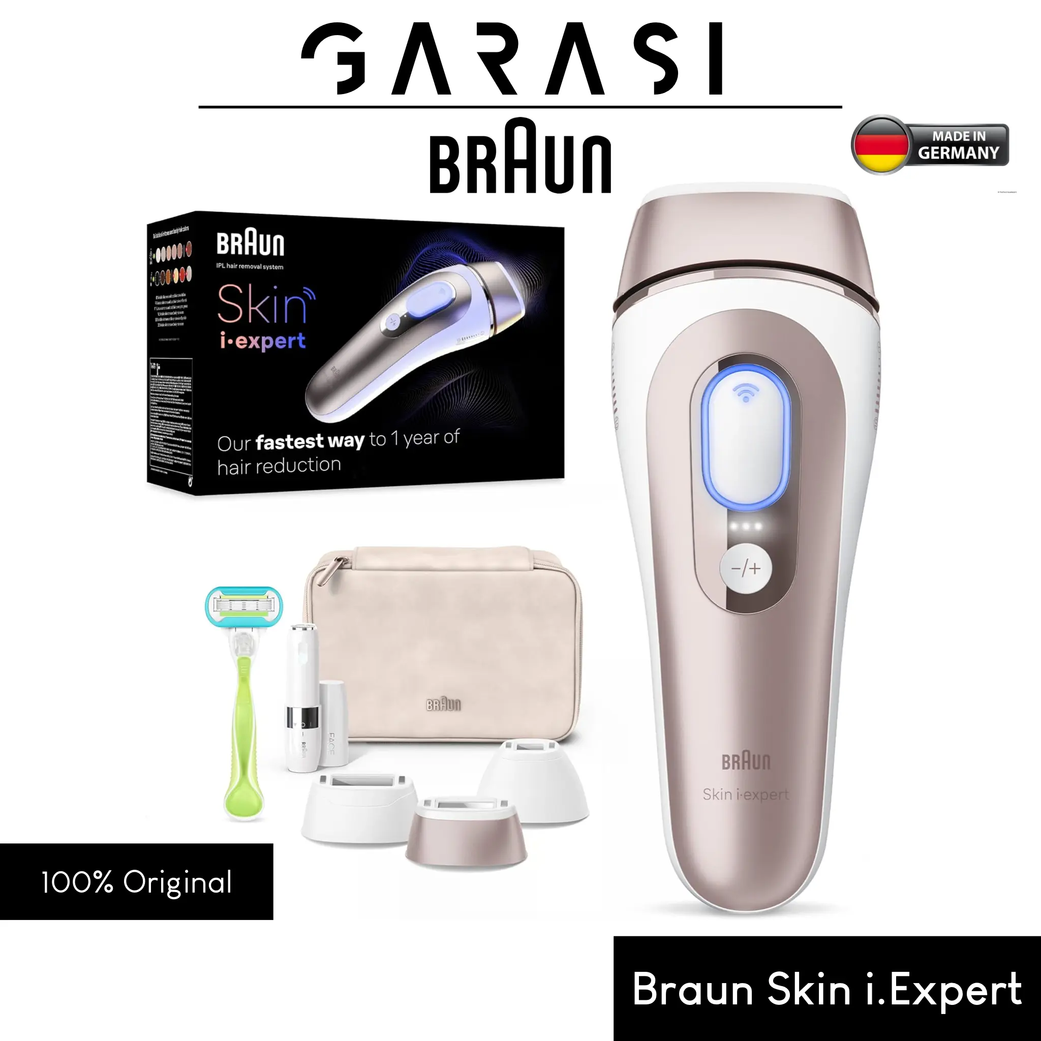 Braun Smart IPL Skin i·Expert Home IPL Untuk Pria dan Wanita