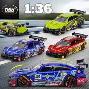 TWH DIECAST BMW RACING CAR SUPER MOBIL BALAP SKALA 1:36 KOLEKSI & MAINAN ANAK PULLBACK