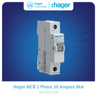 Gambar Hager MCB 10a 10 Ampere 1P 1 Phase 6kA Mcb Listrik MU110A dari Hager Indonesia Kota Administrasi Jakarta Barat 3 Tokopedia