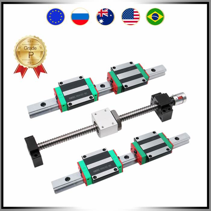 Jual CNC router linear guide set ball screw set HGR20 HGH20 linear rai ...