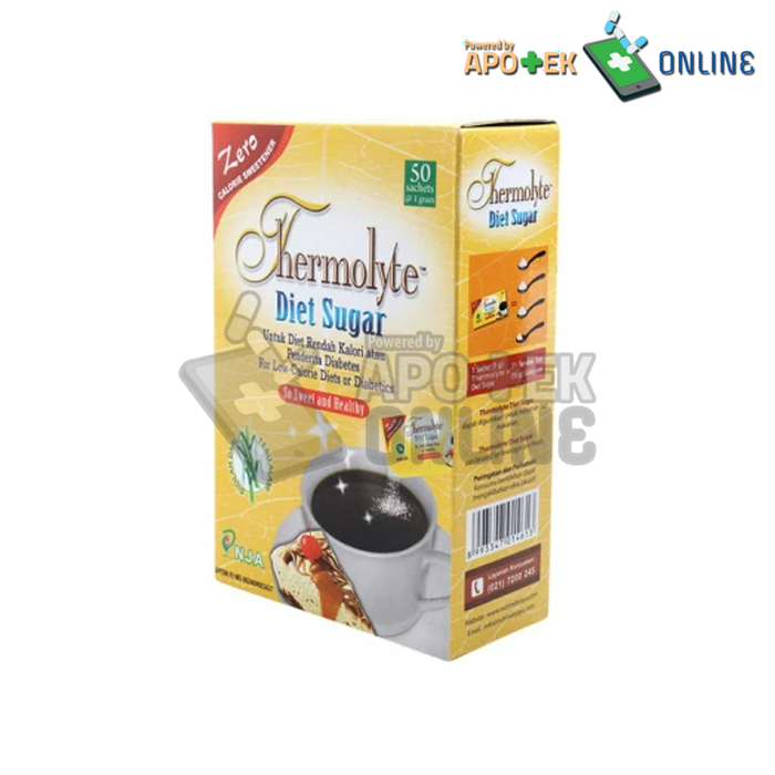 Gambar THERMOLYTE DIET SUGAR 1 BOX ISI 50 SACHET dari Apotek Marlasria2 Jatisampurna Kota Bekasi Tokopedia