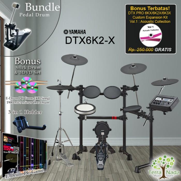 Gambar Drum Elektrik Yamaha DTX6K2X + Pedal /DTX6K2-X /DTX 6K2X / 6K2 / 6K2X dari Terra Nada Kota Bekasi Tokopedia