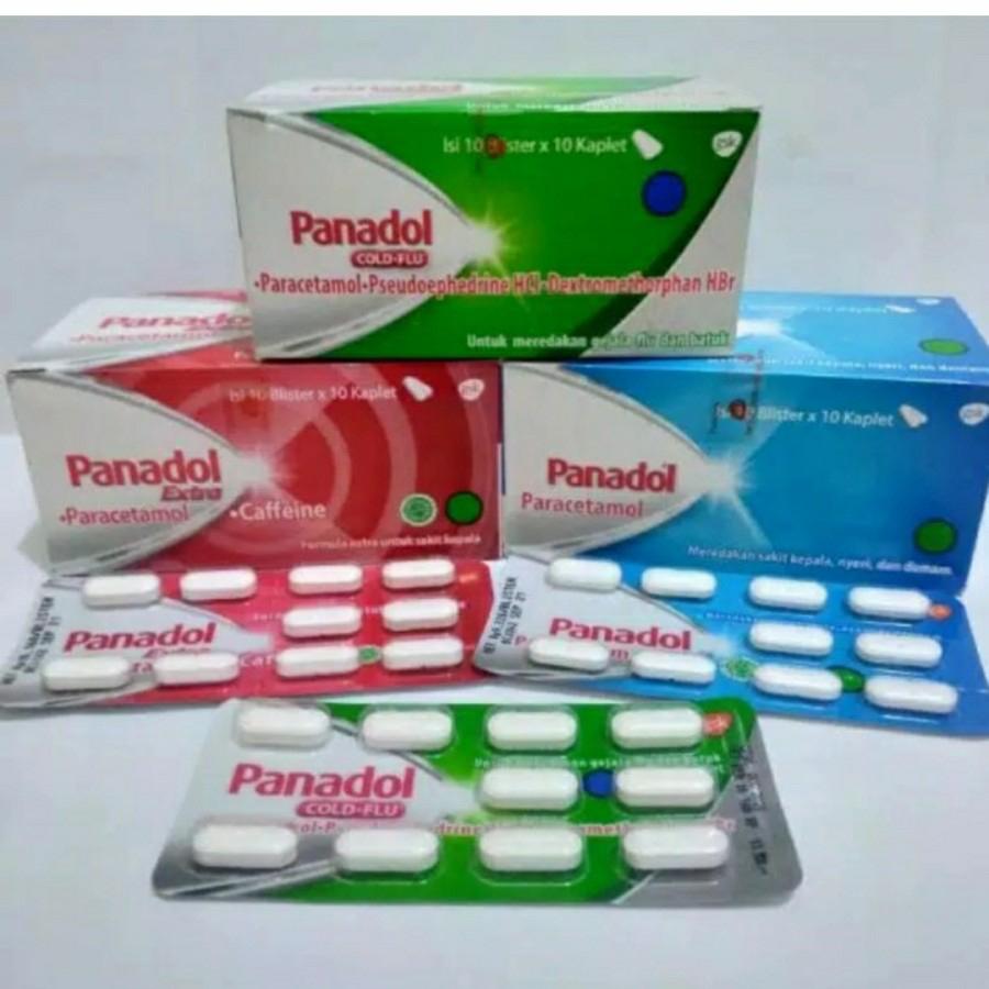 Panadol Biru - Merah Extra - Hijau
