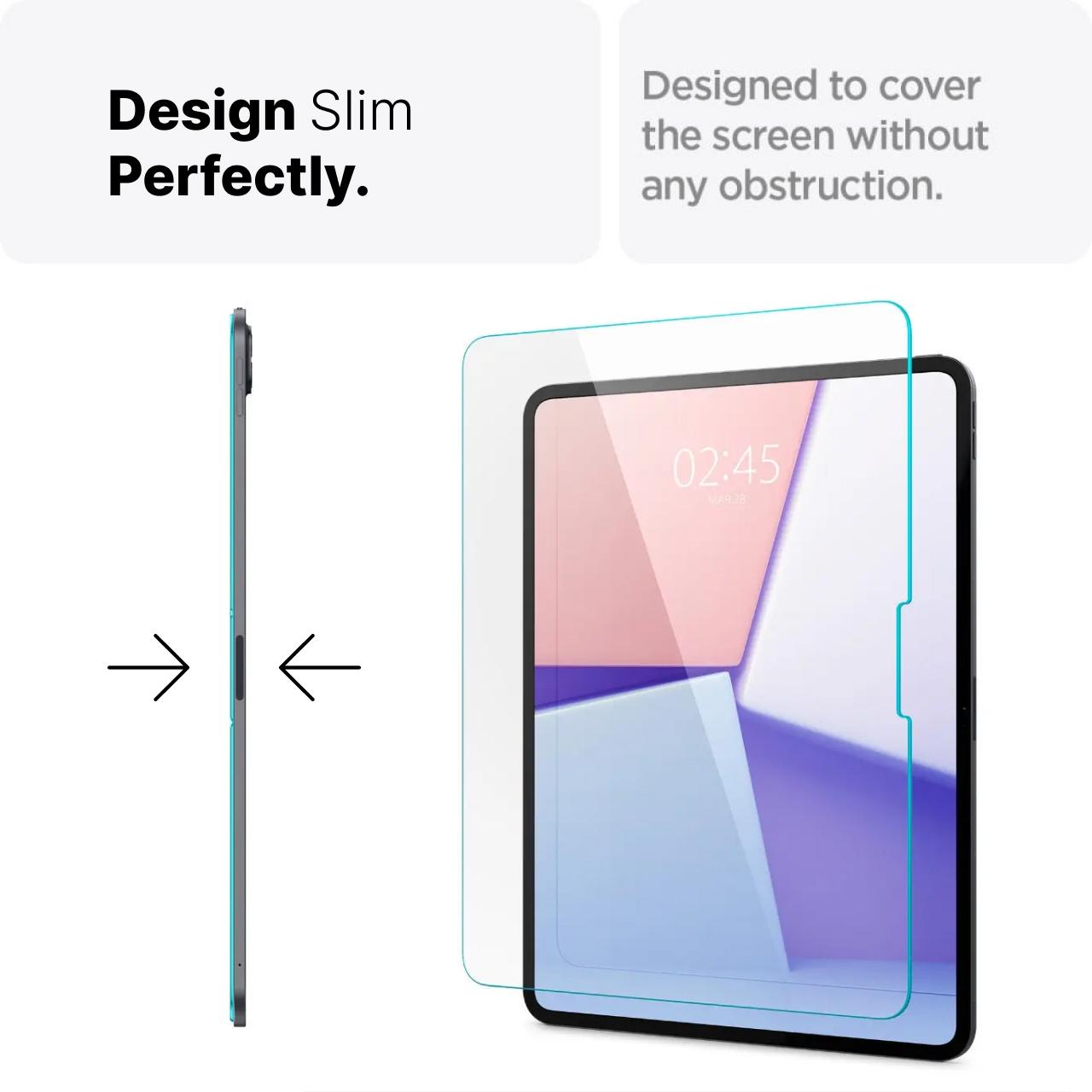 Spigen iPad Pro 13" (2024) Tempered Glass 1 Pack Glas.tR SLIM HD - Transparency AGL07792-1