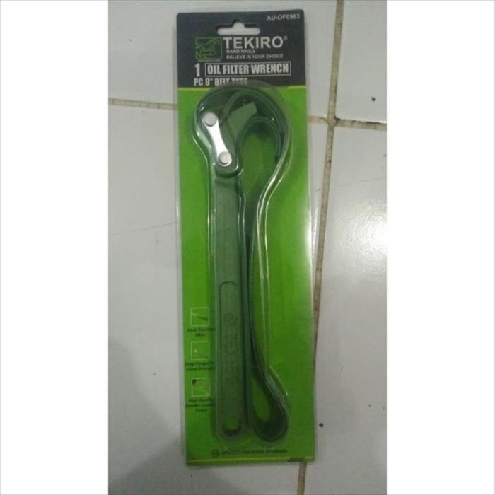 Gambar Kunci Filter Oli Oil Wrench Sabuk Belt Kulit Tekiro 9" Original dari JayaRayaParts Kab. Tangerang Tokopedia