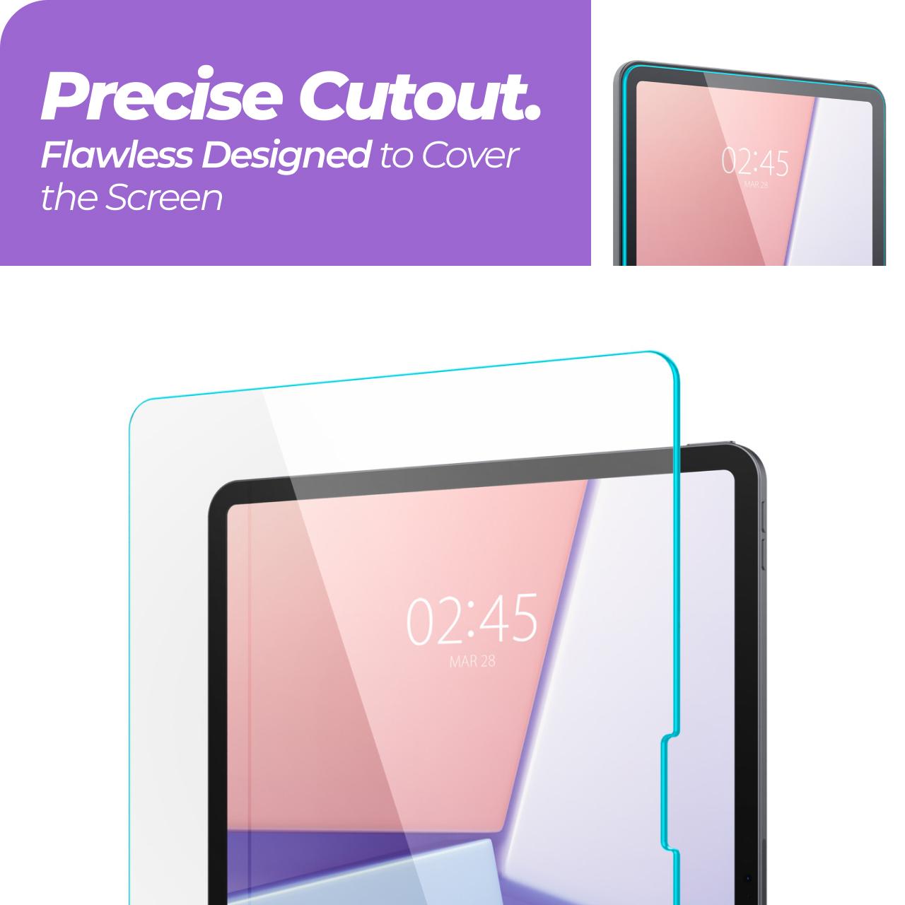 Spigen iPad Air 13" (2025 / 2024) Tempered Glass 1 Pack Glas.tR SLIM HD - Transparency AGL07802