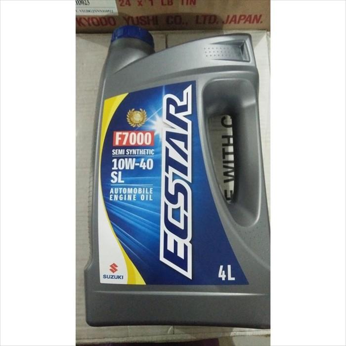 Gambar Oli Mesin Mobil Suzuki SGO Ecstar F7000 10W-40 SL 4 Liter Original dari JayaRayaParts Kab. Tangerang Tokopedia