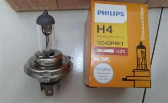 Gambar Bohlam Lampu Depan Besar Halogen Bulb Mobil H4 12V 60/55W Philips dari JayaRayaParts Kab. Tangerang Tokopedia