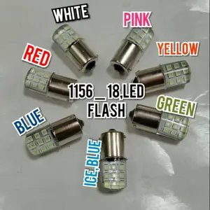 Lampu sein kaki.1.putar 1156 18 LED jelly 24v kedip.strobo