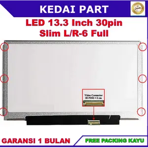 LCD LED Fujitsu 13 Inch 13.3 Inch 30 pin Slim Kanan Kiri