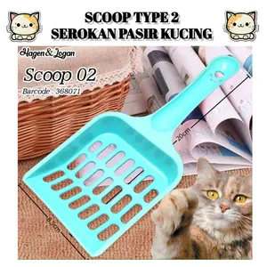 Scoop Pasir Kucing Sekop Serokan Serok Pup Cat Litter Anjing Hewan dll