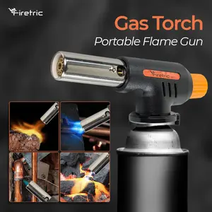 Portable Kepala Gas Torch Korek BBQ Blow Torch Flame Gun