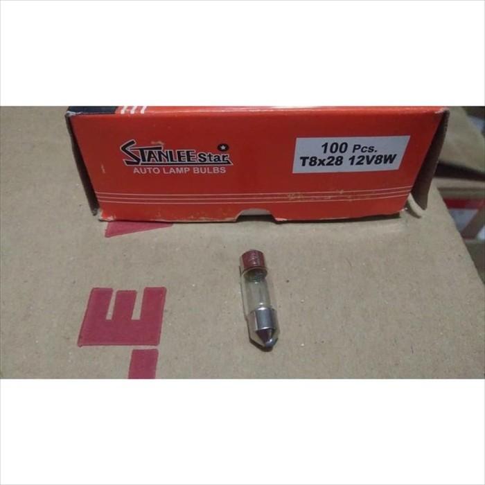 Gambar Bohlam Lampu Kabin Cabin Plafon Mobil T8 28 mm 12V 8W Stanlee Star dari JayaRayaParts Kab. Tangerang Tokopedia