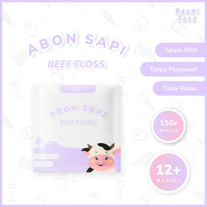 Raami Food Abon Sapi Anak Premium Penambah Nafsu Makan Tanpa MSG Tanpa Pengawet - Sachet 0