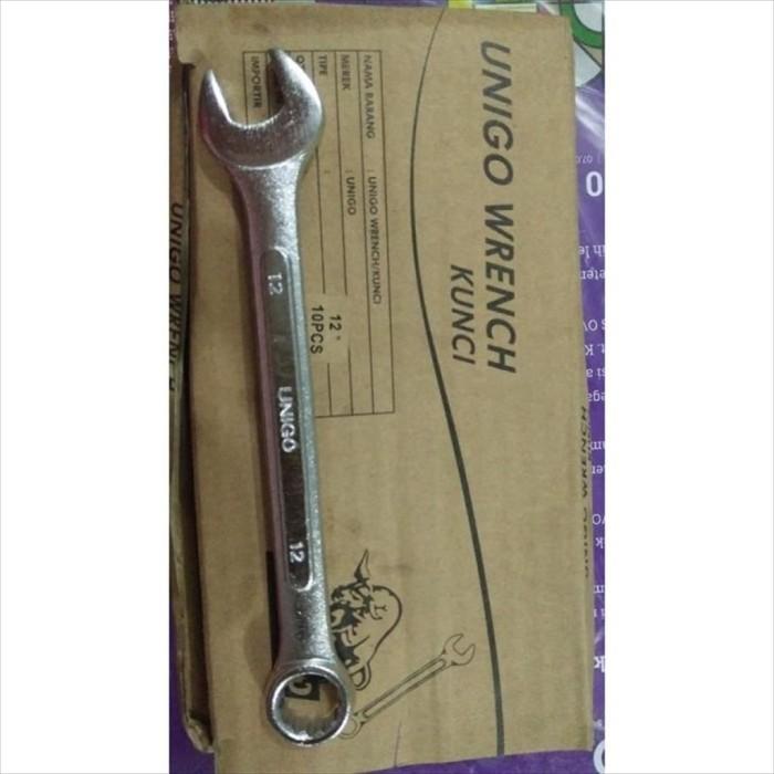 Gambar Kunci Ring Pas 12 mm Combination Wrench Unigo dari JayaRayaParts Kab. Tangerang Tokopedia