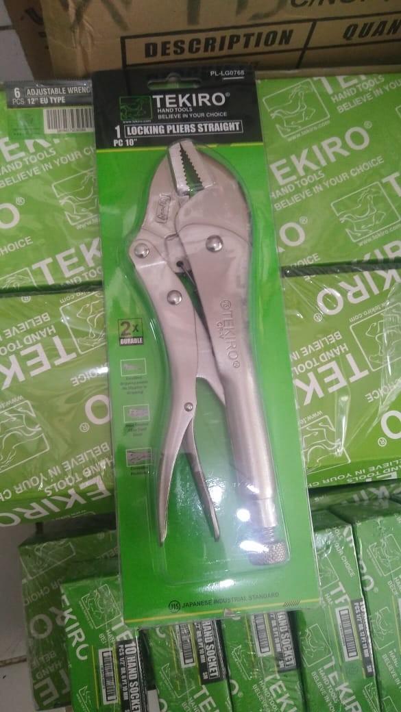 Gambar Tang Buaya Lurus 10" Inci Locking Pliers Straight Tekiro Original dari JayaRayaParts Kab. Tangerang Tokopedia