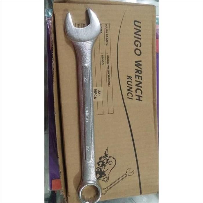 Gambar Kunci Ring Pas 22 mm Combination Wrench Unigo dari JayaRayaParts Kab. Tangerang Tokopedia