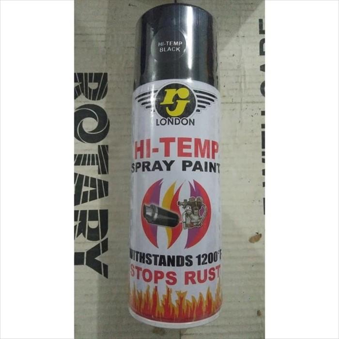 Gambar Cat Semprot Spray RJ Hi Temp Black Tahan Panas Hitam Knalpot 400cc dari JayaRayaParts Kab. Tangerang Tokopedia