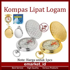 Kompas Lipat Logam 35mm AG82 / Compas Kiblat Compass Petunjuk Arah
