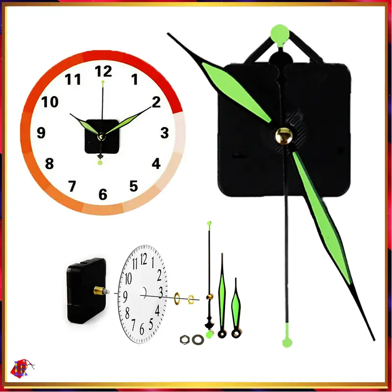 Mesin Jam Dinding Ori Silent Quartz Movement DIY Glow in The Dark 0
