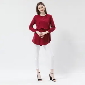 Diza Burgundy - Baju Ibu Hamil Dan Menyusui