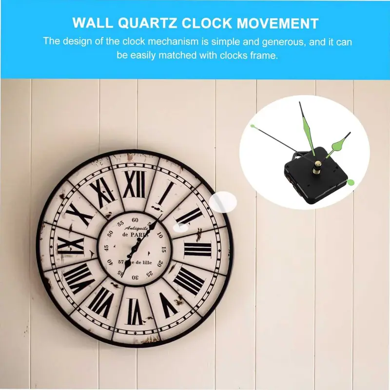 Mesin Jam Dinding Ori Silent Quartz Movement DIY Glow in The Dark 3