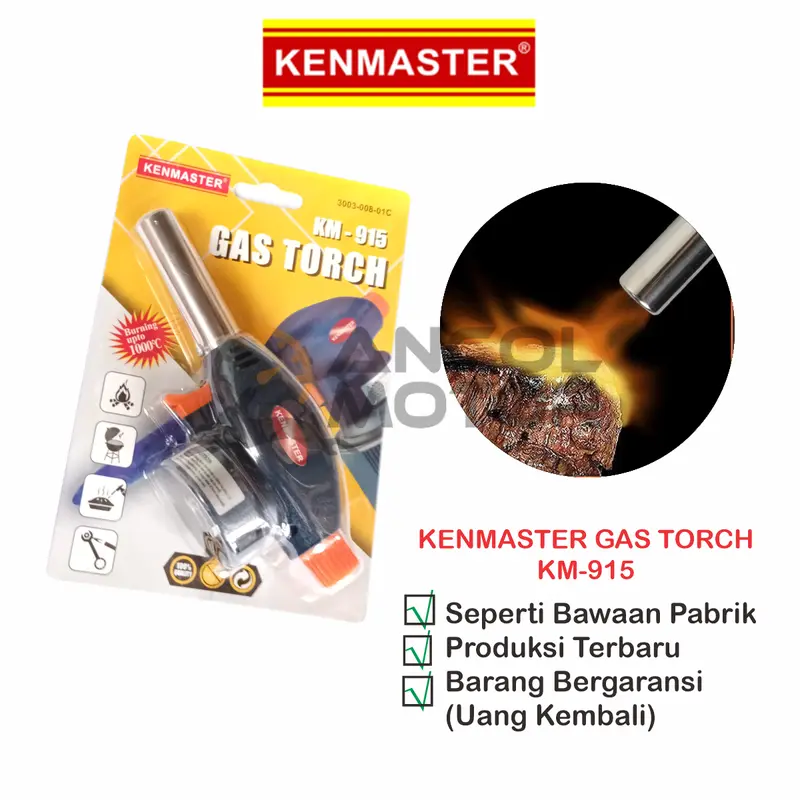 Kenmaster Gas Torch KM-915 Kepala Las Flame Blow Welding Alat Pematik Api 0