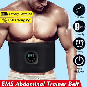 Alat Stimulator Otot Fitness Belt Six Pack EMS Muscle Trainer