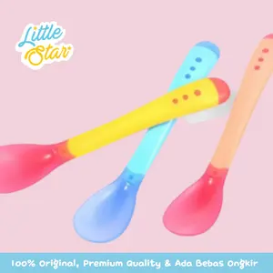 Sendok Makan Sensor Silikon Anak Bayi Little Star