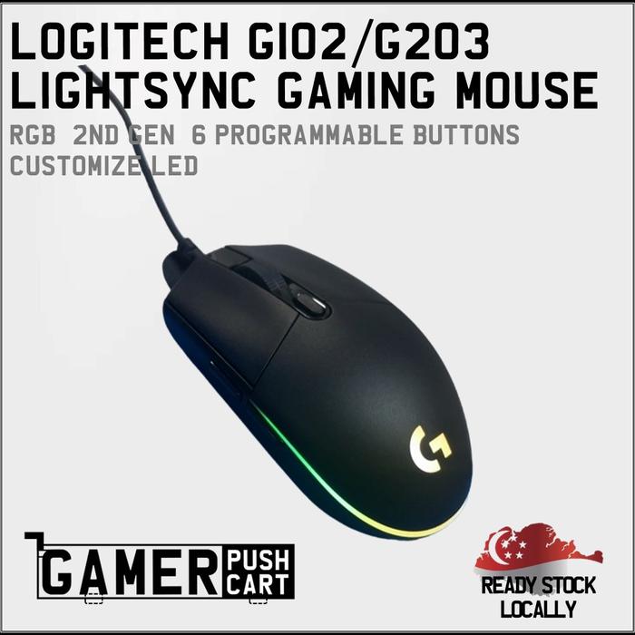 Gambar Logitech G102/G203 Gaming Mouse LIGHTSYNC RGB (2nd Gen) 6 Programmable Buttons Customize LED dari Sparkle Springs Jakarta Barat Tokopedia