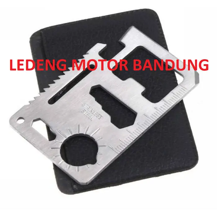 Saber Card Stainless Survival Tool Kit Obeng Pisau Kartu Multifungsi 2