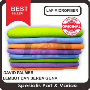 Microfiber Kecil Kain Lap Halus Serba Guna Body Mobil Motor Cuci Dapur