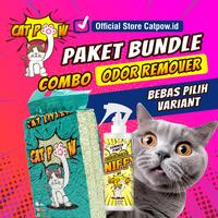 Gambar Bundle Combo Odor Remover Tofu Cat Litter Sniffy Odor Remover dari Catpow.id Kota Administrasi Jakarta Utara 1 Tokopedia