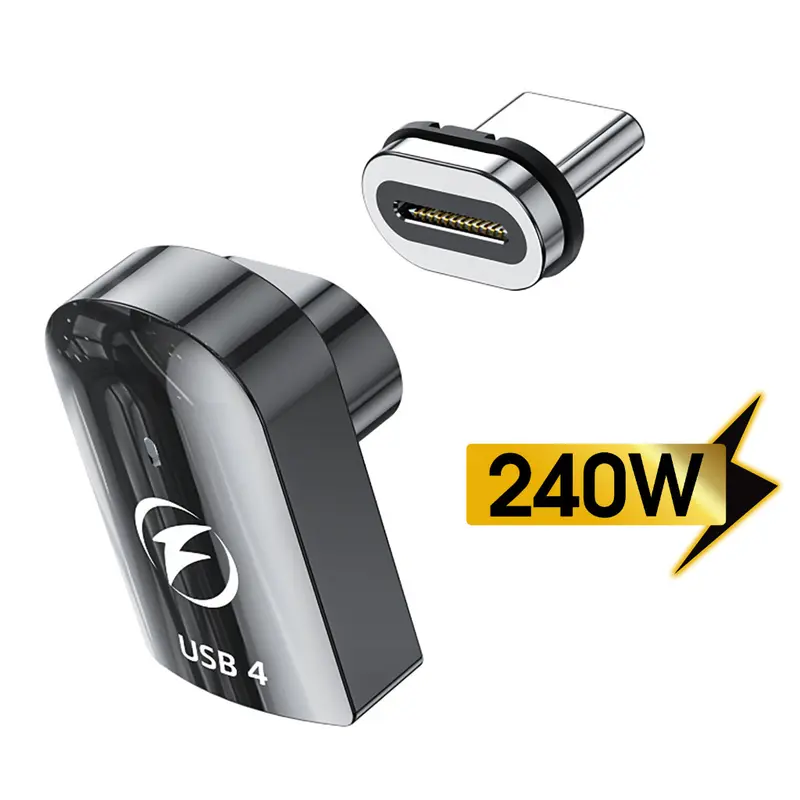 Fonken 240W USB4.0 Magnetic Connector USB Type C To USB C 40Gbps 8K 60Hz Adapter 8