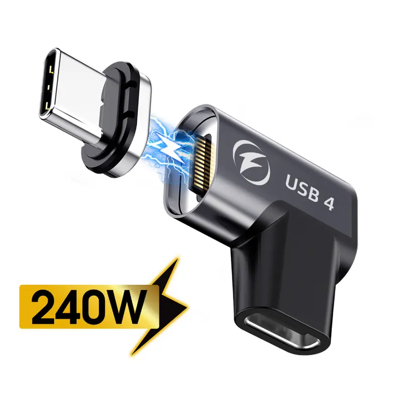 Fonken 240W USB4.0 Magnetic Connector USB Type C To USB C 40Gbps 8K 60Hz Adapter 7
