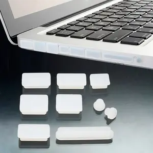 16 Pcs Silikon Alat Sumbat Debu Cover Port Penutup Laptop Anti Kotoran Percikan Lubang USB HDMI AUX VGA