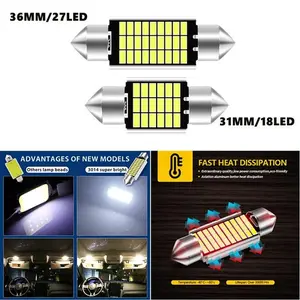 LAMPU LED PLAFON 31MM 36MM FESTOON SUPER BRIGHT SMD 12 VOLT