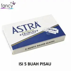 ASTRA 1Pack Kecil / 5Pcs superior stainless double edge silet