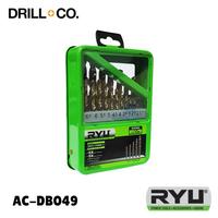 Gambar RYU MATA BOR BESI SET HSS PRO / STAINLESS SET HSS COBALT 1 - 13 MM dari Drill&Co Kota Administrasi Jakarta Barat 1 Tokopedia