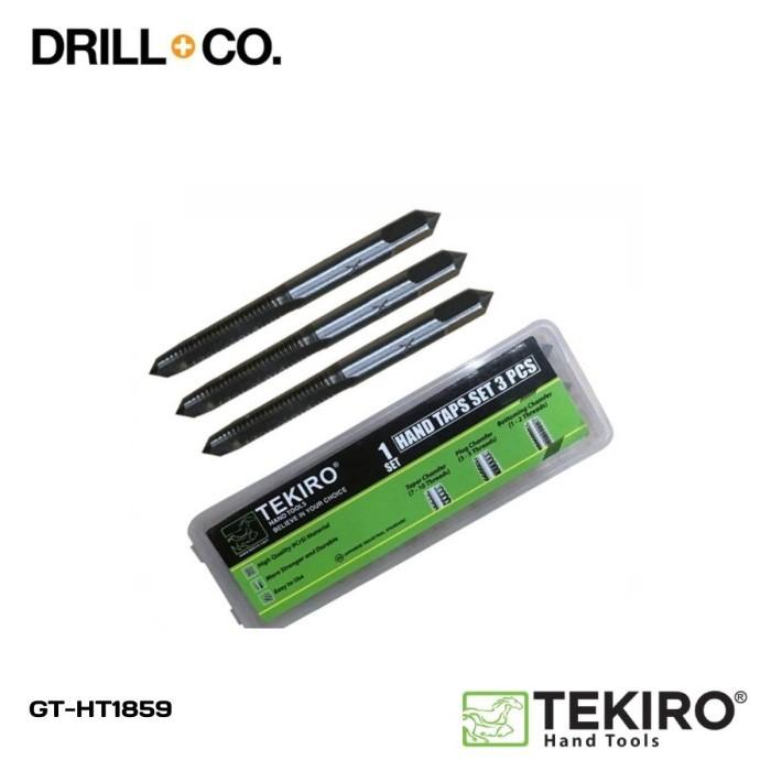 Gambar TEKIRO HAND TAP L M14X2.0MM (3PCS) GT-HT1859 dari Drill&Co Kota Administrasi Jakarta Barat Tokopedia
