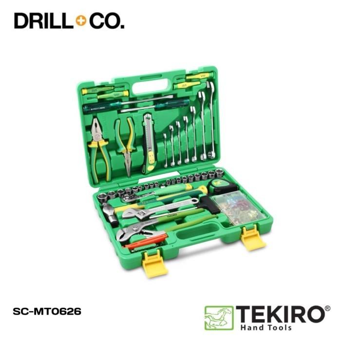 Gambar TEKIRO Mekanik Tools 60 Pcs / Alat Perkakas / Tools Kit set SC-MT0626 dari Drill&Co Kota Administrasi Jakarta Barat Tokopedia