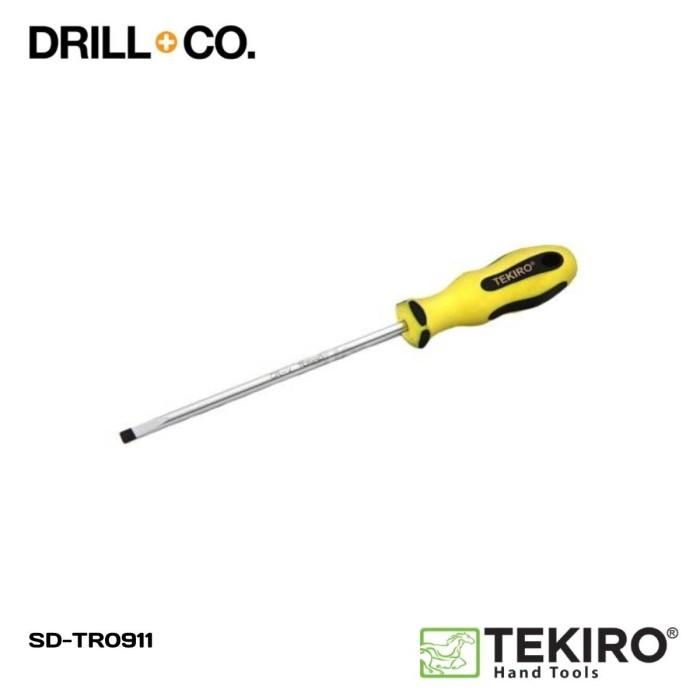 Gambar TEKIRO Obeng TPR Minus 6x200mm / Obeng Minus SD-TR0911 dari Drill&Co Kota Administrasi Jakarta Barat Tokopedia