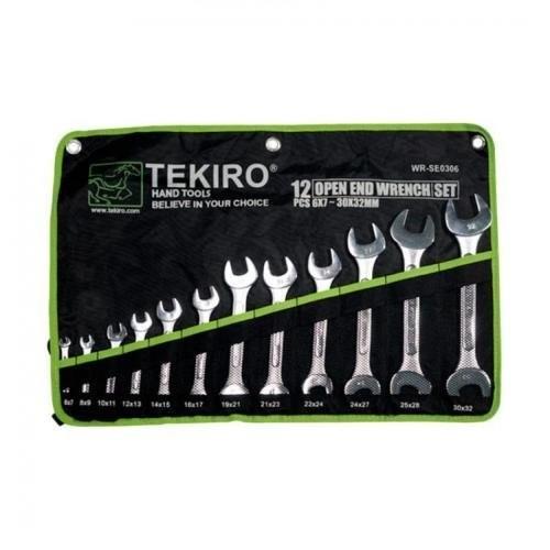 Gambar TEKIRO OPEN WRENCH SET KUNCI PAS 12 Pcs WR-SE0306 dari Drill&Co Kota Administrasi Jakarta Barat Tokopedia