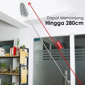 Fleksibel Kemoceng Rumah Bulu Microfiber Alat Pembersih