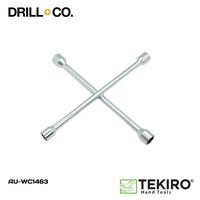 Gambar TEKIRO Kunci Roda Palang 14" Ukuran 17x19x21x23 mm / Kunci pembuka Roda Mobil AU-WC1463 dari Drill&Co Kota Administrasi Jakarta Barat 1 Tokopedia