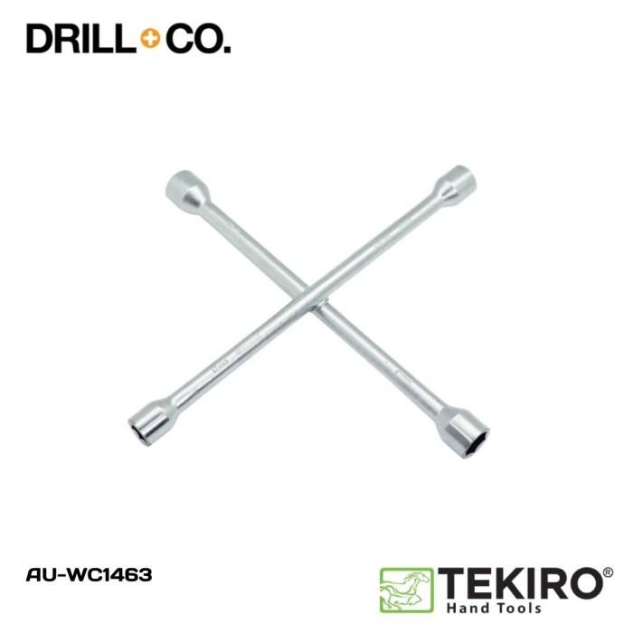 Gambar TEKIRO Kunci Roda Palang 14" Ukuran 17x19x21x23 mm / Kunci pembuka Roda Mobil AU-WC1463 dari Drill&Co Kota Administrasi Jakarta Barat Tokopedia