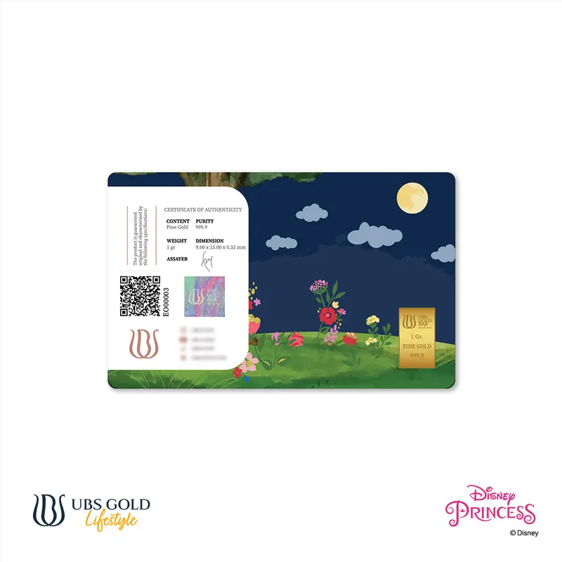 UBS Gold Logam Mulia Disney Princess Snow White 1 Gr 2