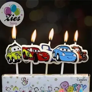 Lilin ulang tahun / lilin ultah karakter mobil cars